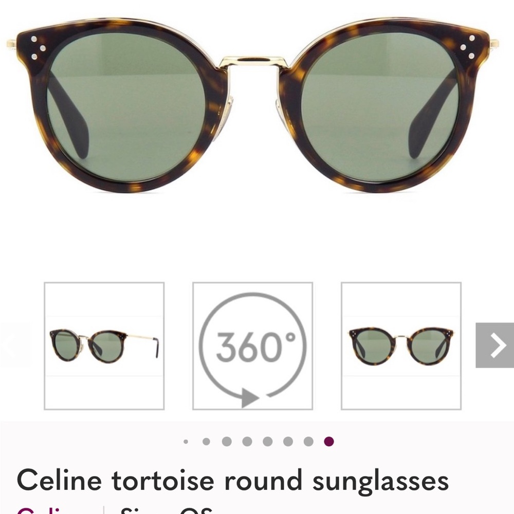 Celine Brown Tortoise Sunglasses